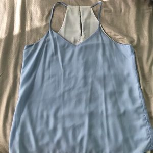 Blue halter like top